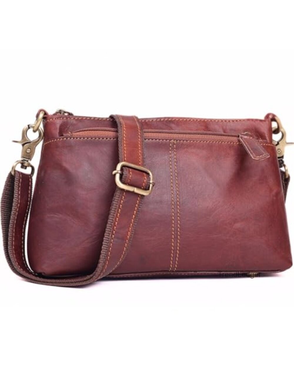 Genuine Leather Crossbody Bag Mini Saddle Purse Boho Shoulder Travel Handbag